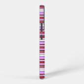 Mooie paarsrode strepen samsung galaxy hoesje (Rechterkant)
