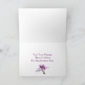 Mooie Paarsste Hallo klaprozen " Bedankkaart (Binnen)