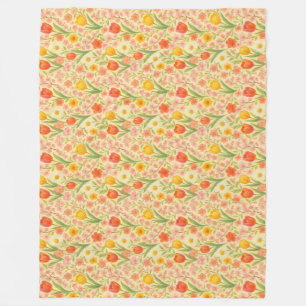 Mooie Paas-/lente-bloemen Fleece Deken