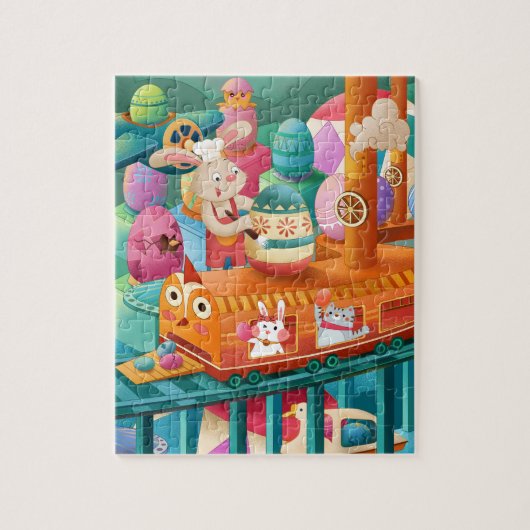 Mooie Paasei Fabriek Legpuzzel (Verticaal)