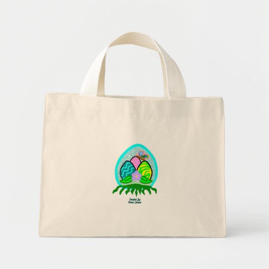 Mooie paaseieren Kleine Canvas tas (Voorkant)