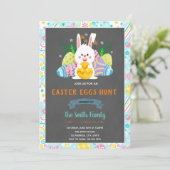 Mooie paashaas kaart (Staand voorkant)