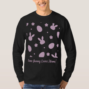 Mooie Paashaas Patroon Shirt – Pastel Konijn & E
