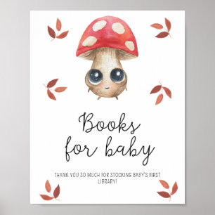 Mooie paddenstoel - Boeken voor baby poster