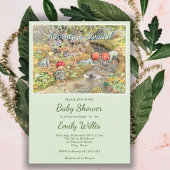 Mooie Paddenstoel Bos Baby Shower Kaart