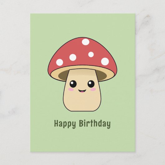 Mooie Paddenstoel Briefkaart (Voorkant)