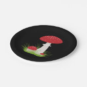 Mooie paddenstoel papieren bordje (Gekanteld)