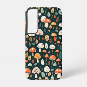 Mooie paddenstoelen bladeren cottage core ontwerp samsung galaxy hoesje