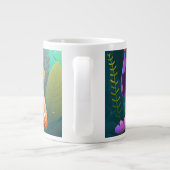 Mooie paddenstoelen grote koffiekop (Achterkant)