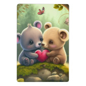 Mooie paddenstoelen in het bos      klembord (Achterkant)