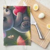 Mooie paddenstoelen in het bos theedoek (Quarter Fold)