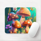 Mooie paddenstoelen muismat (Met muis)