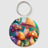 Mooie paddenstoelen sleutelhanger (Voorkant)