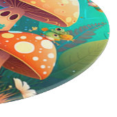 Mooie paddenstoelen snijplank (Hoek)