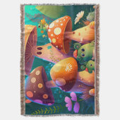 Mooie paddenstoelen voor de kamer van het kind deken (Voorkant Verticaal)