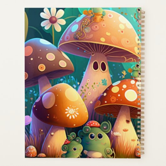 Mooie paddenstoelen voor de kamer van het kind planner (Achterkant)