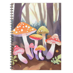 Mooie Paddenstoelen Waterverf Bos Notitieboek