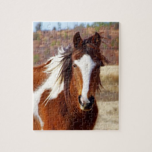 Mooie Paint Horse Puzzle Legpuzzel (Verticaal)