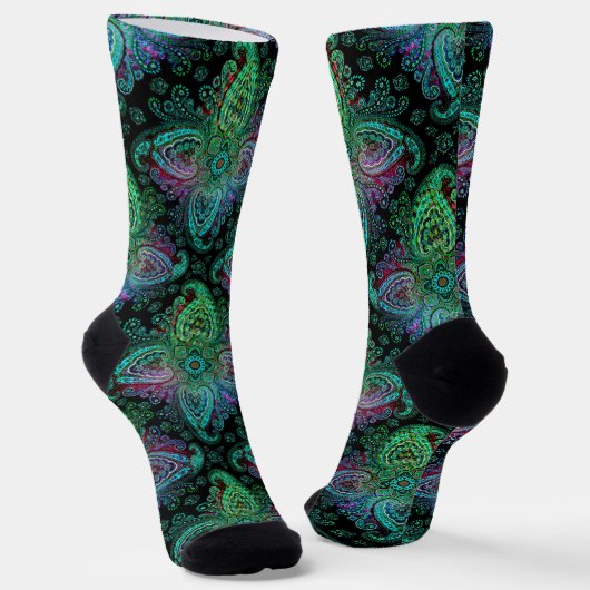 Mooie Paisley-design Sokken (Gebogen)