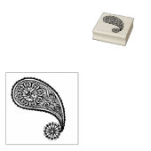 Mooie Paisley Scrapbooking Rubberstempel (Gestempeld)