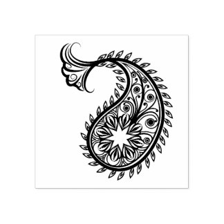 Mooie Paisley Scrapbooking Rubberstempel