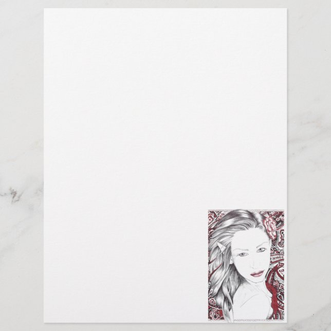 Mooie Paisley Vrouw Elf (Voorkant)