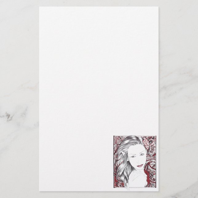 Mooie Paisley Vrouw Elf (Voorkant)