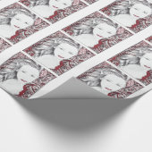 Mooie Paisley Vrouw Elf Cadeaupapier (Hoek)
