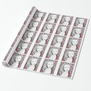 Mooie Paisley Vrouw Elf Cadeaupapier