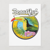 Mooie Palma, toekan logo Briefkaart (Voorkant)