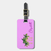 Mooie palmbomen bagagelabel (Voorkant verticaal)