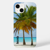 Mooie palmbomen op een tropisch strand Case-Mate iPhone case (Achterkant)
