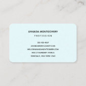 Mooie palmbomen op een tropisch strand visitekaartje (Achterkant)