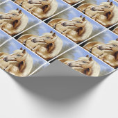 Mooie Palomino Paard Verjaardag Cadeaupapier (Hoek)