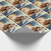 Mooie Palomino Paard Verjaardag Cadeaupapier (Hoek)