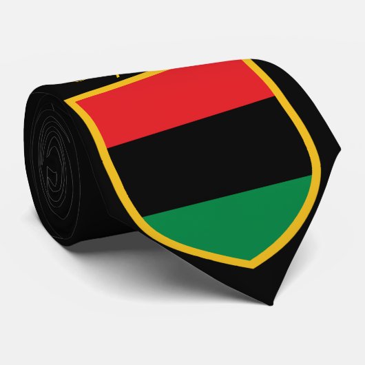 Mooie Pan Afrikaanse vlag Stropdas (Opgerold)