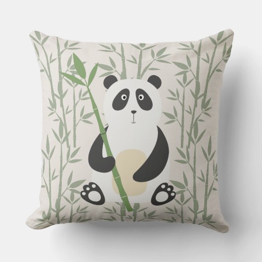 Mooie Panda Babykamer Kussensloop Kussen (Voorkant)