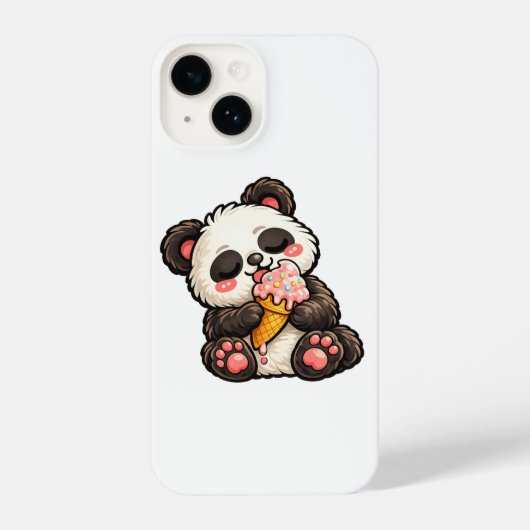 Mooie Panda Ijs iPhone Hoesje (Achterkant)