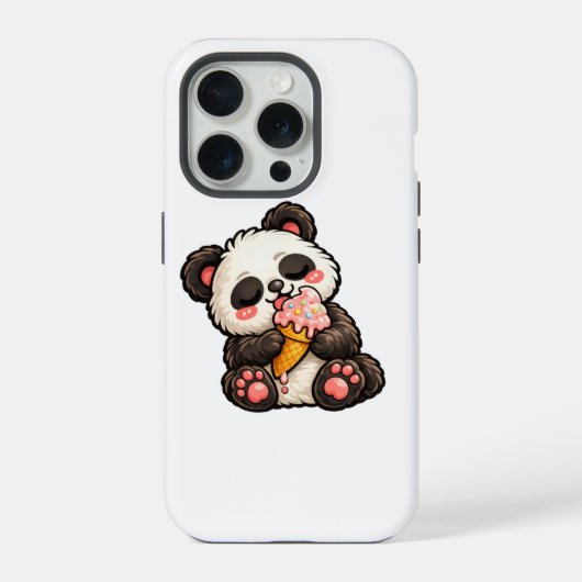 Mooie Panda Ijs iPhone Hoesje (Achterkant)