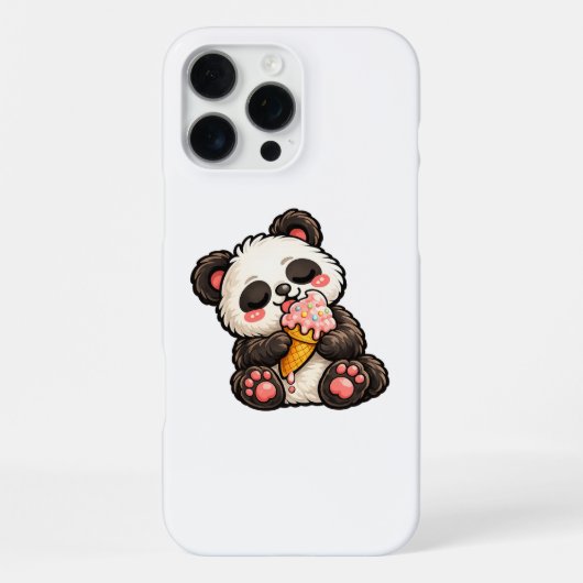 Mooie Panda Ijs iPhone Hoesje (Achterkant)