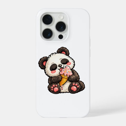 Mooie Panda Ijs iPhone Hoesje (Achterkant)
