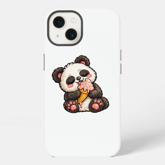 Mooie Panda Ijs iPhone Hoesje (Achterkant)