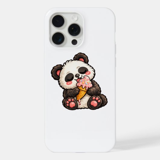 Mooie Panda Ijs iPhone Hoesje (Achterkant)