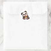 Mooie Panda Ijs Ronde Sticker (Tas)