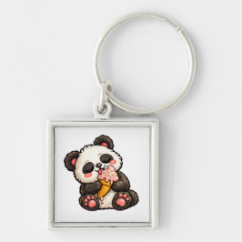 Mooie Panda Ijs Sleutelhanger