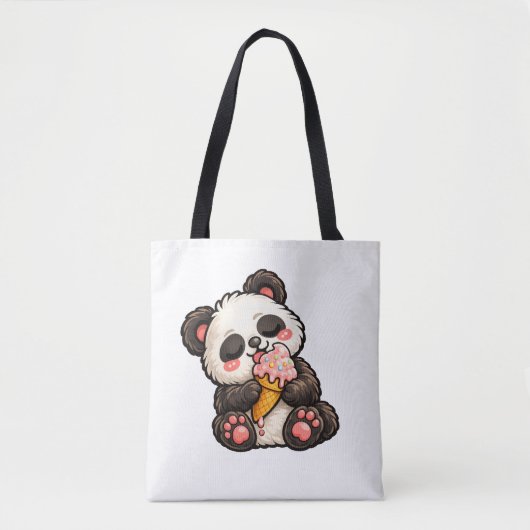 Mooie Panda Ijs Tote Bag (Voorkant)