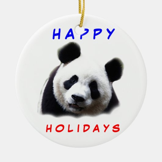 Mooie Panda Kerstboom Ornament (Voorkant)