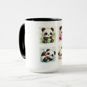 Mooie Panda Mok Aesthetisch Aquarel