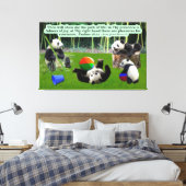 Mooie Panda Schrift: Psalmen 16:11 Canvas Afdruk (Insitu (Slaapkamer))
