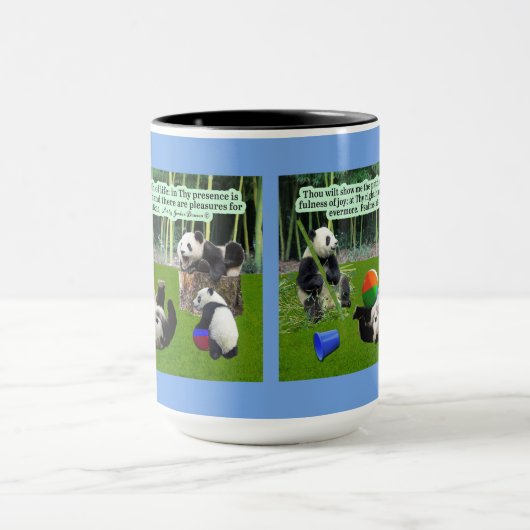 Mooie Panda Schrift Psalmen 16:11 Mok (Midden)